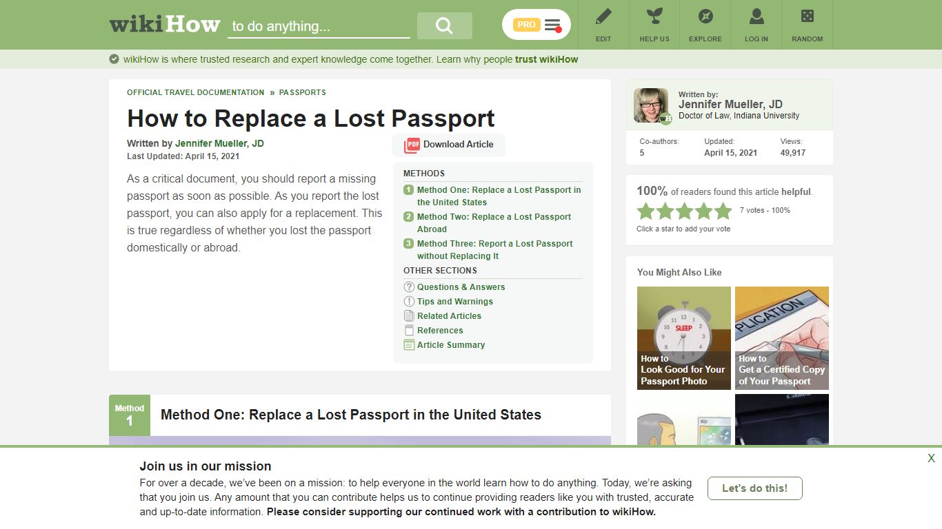 3 Ways to Replace a Lost Passport - wikiHow